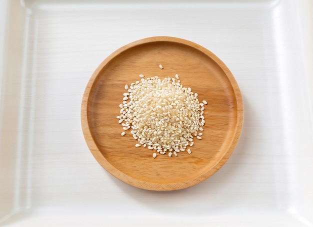 Photo sesame on a plate