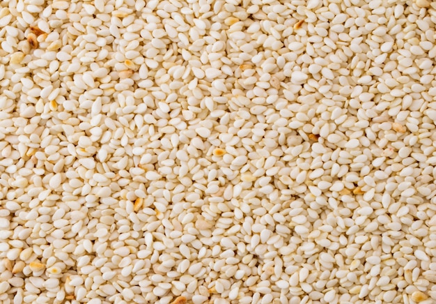 Sesame seeds close up