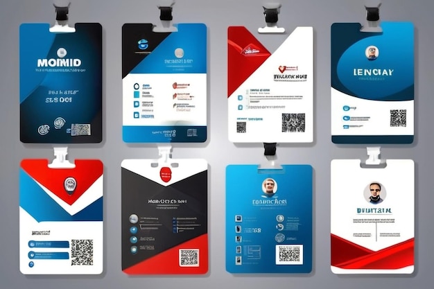 set of 10 mega collection corporate business id card design template business id card