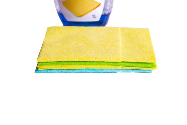 Set of 4 wipes and washing blue