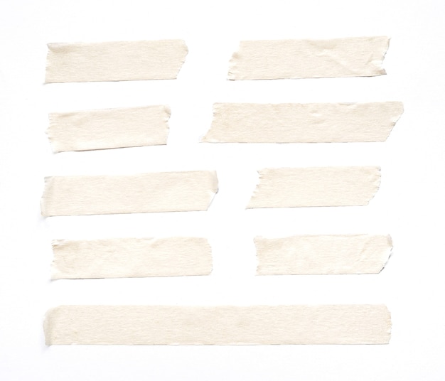 set of adhesive tape on white background