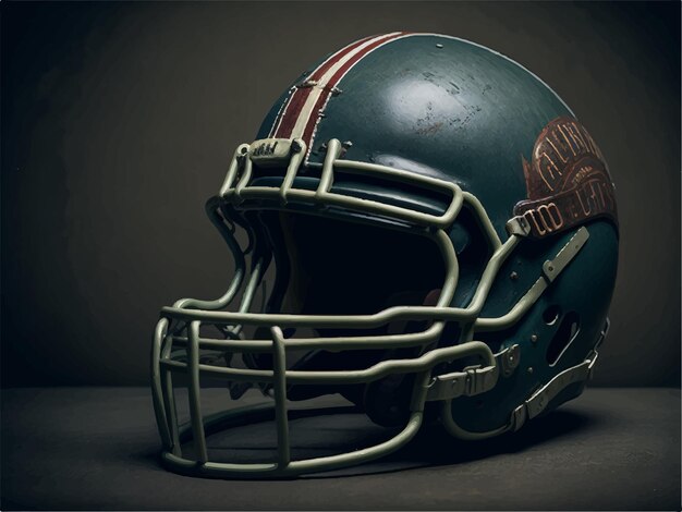 Набор американских футбольных шлемов, изолированных на белом фоне Элемент дизайна для эмблемы логотипа