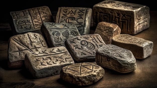 A set of ancient rune