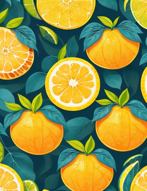 set background of orange lemon