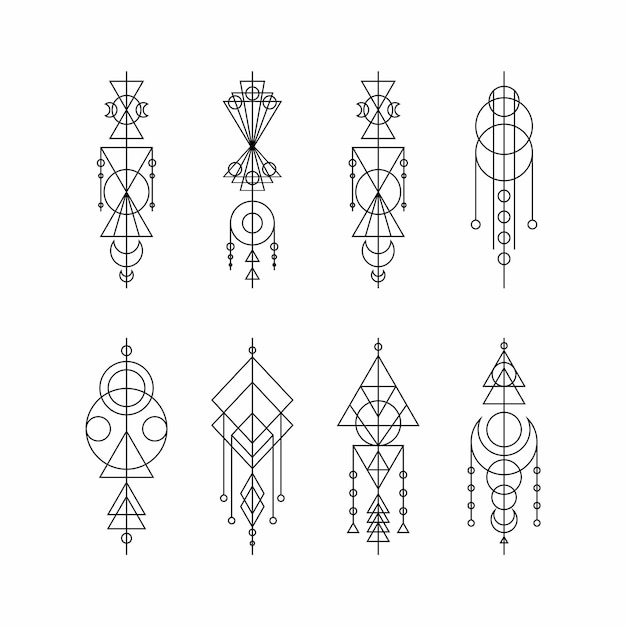 a set of black and white illustrations with the words peacock on the bottom