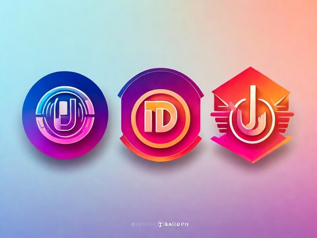 Set bundle of music logo design