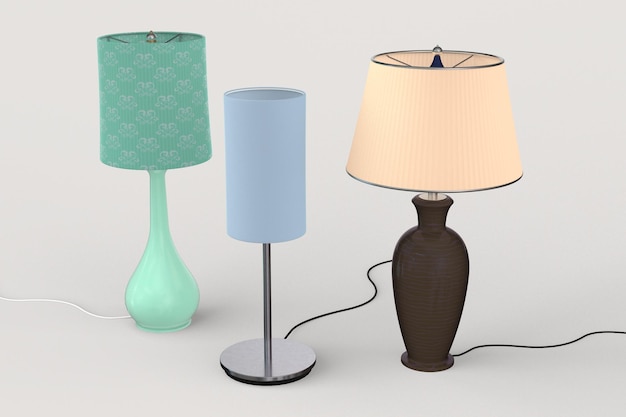 Set bureaulampen