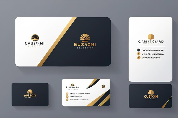 Photo a set of business cards including one that says coffee
