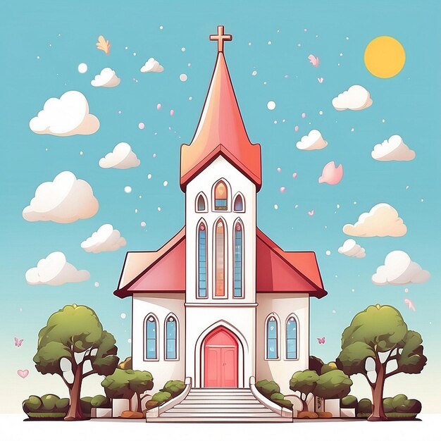 a set of church designs AI generated