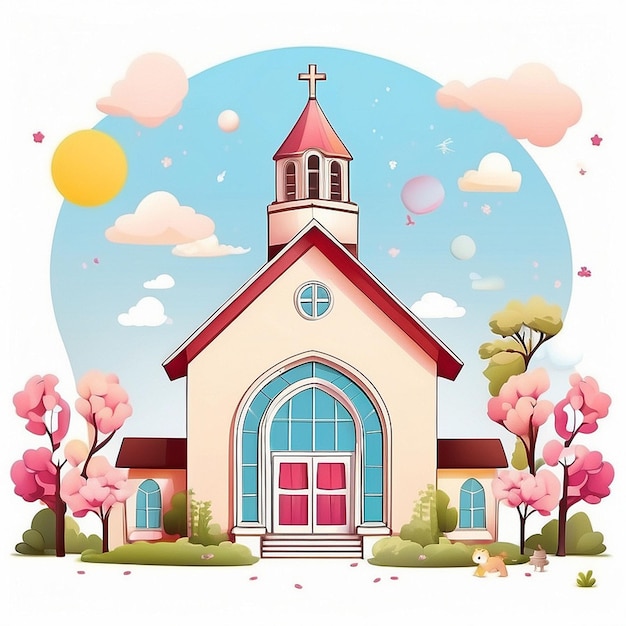 a set of church designs AI generated