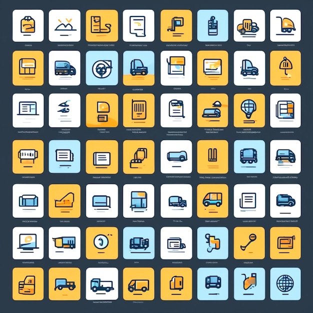 A set of cohesive and modern icons for the sidebar menu