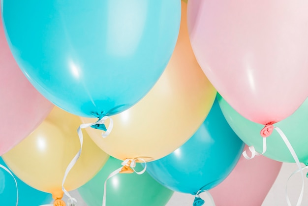 Set of colorful party balloons