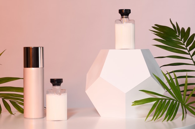 set of cosmetic products