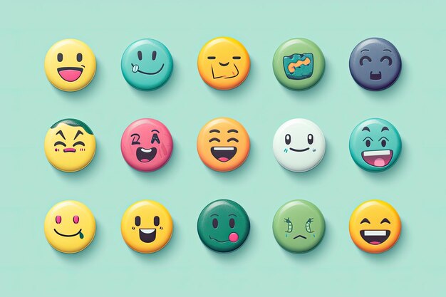 set of custom emojis for a messaging app diverse and expressive collection of custom emojis tailored for a messaging app encompassing a range of emotions gestures and cultural references