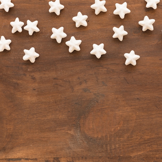 Set of decorative white stars