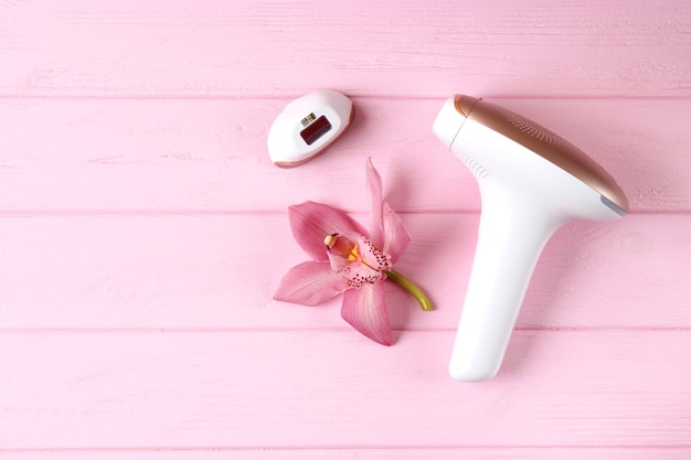 A set of different tools for home hair removal