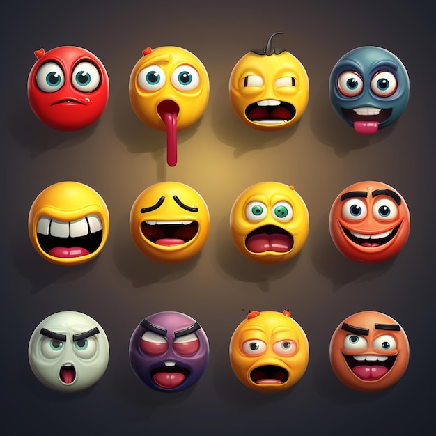 set of emoji