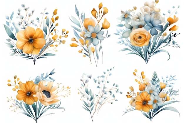 A set of floral designs from the collection