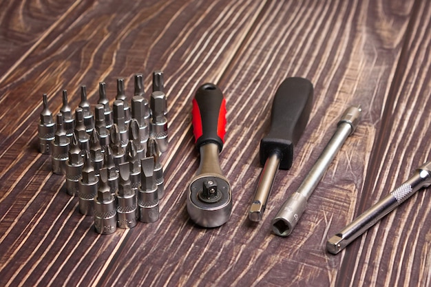 A set of hand tools. A repair tool. A home tool.