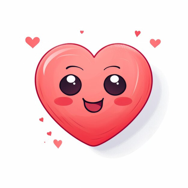 Set of heart emoji clipart