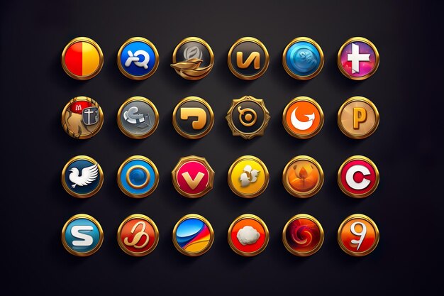 A set of icons with the word mobile on them