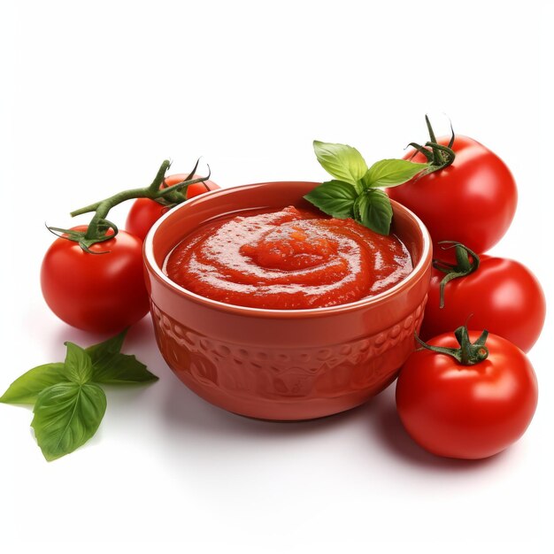 A Set of Isolated Tomato Bowls