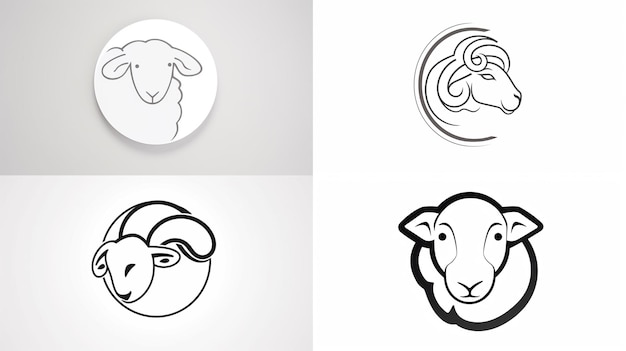 A set of logos for the sheep and the sheep.