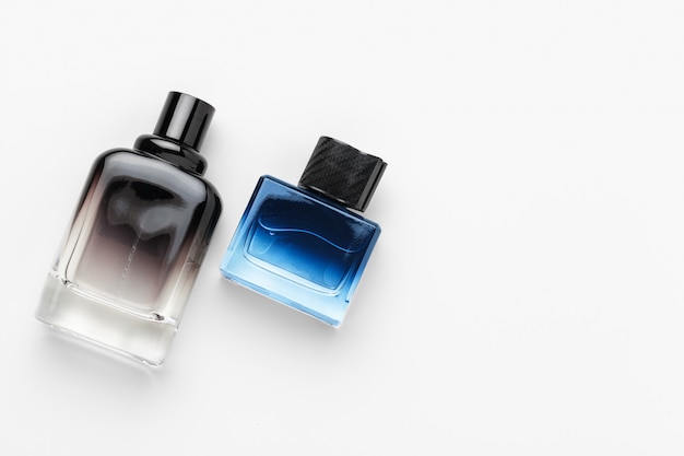 Set of luxury perfume bottles