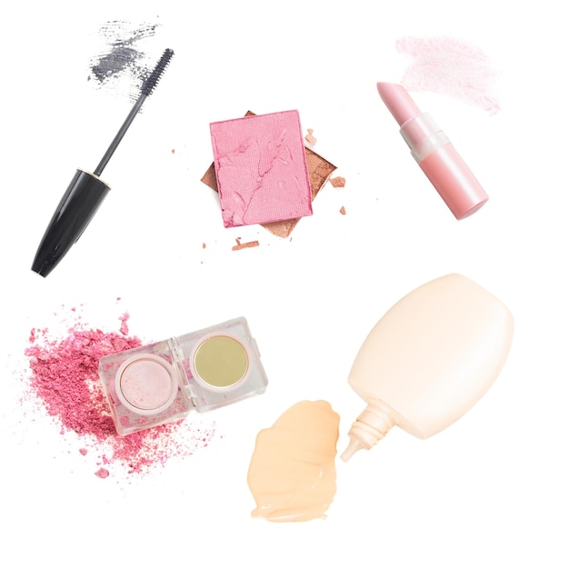 Photo set of make up cosmetics