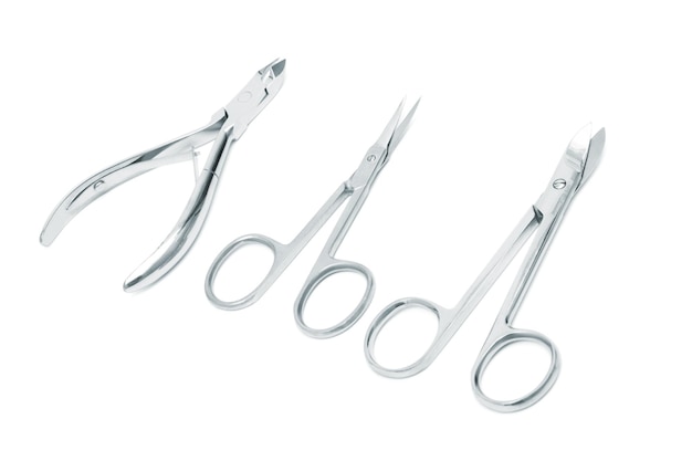 Set of manicure scissors