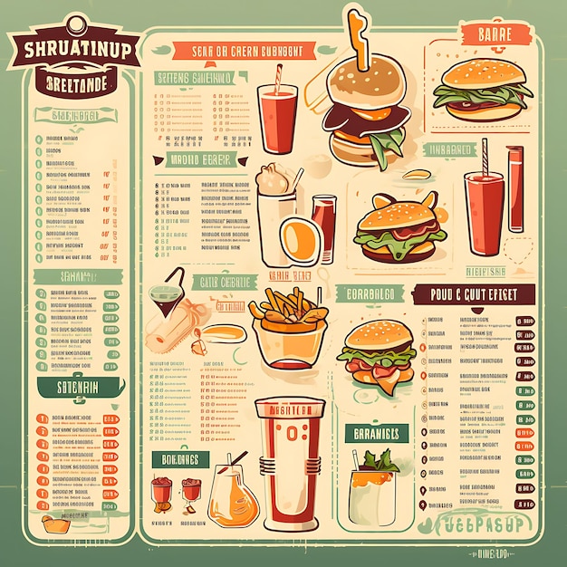 A set of menu layout 2d design with vintage style frame vector creative flat color label packaging