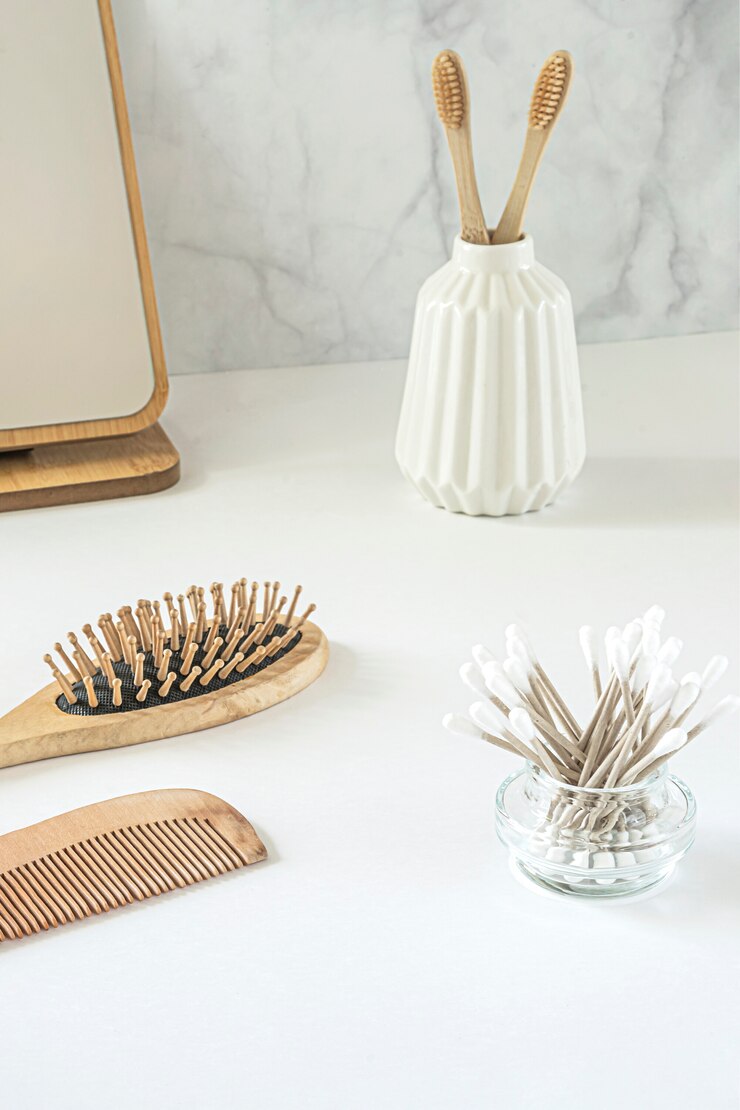 Set milieuvriendelijke badkameraccessoires