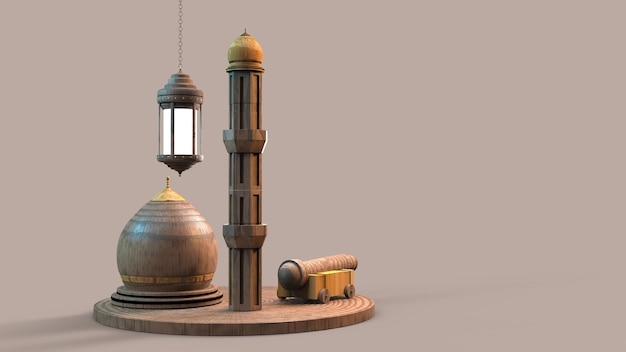 A set of mosque and a mosque