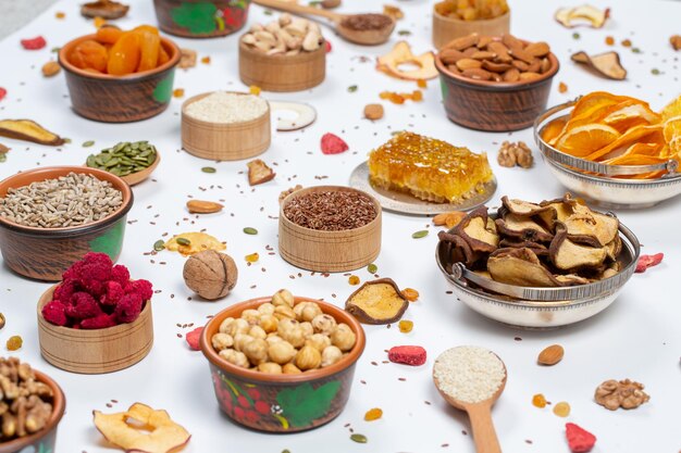 Set of Nuts Walnuts Brazil Nut Almond cashew Pine Nut peanuts pistachios pecans collection