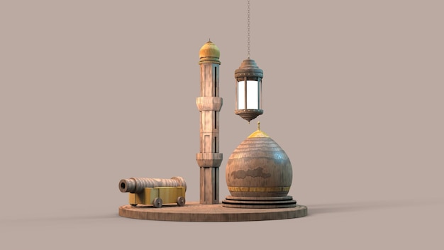 A set of objects from the game.