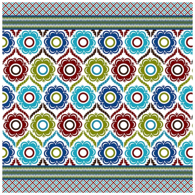 A set of patterns for the design of a quilt.