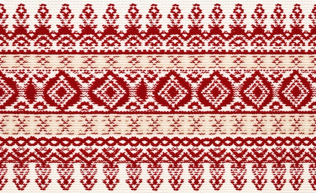 a set of patterns including a red and white pattern.