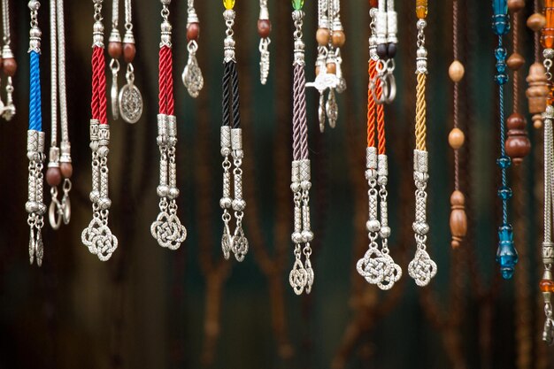 Set of praying beads of various color