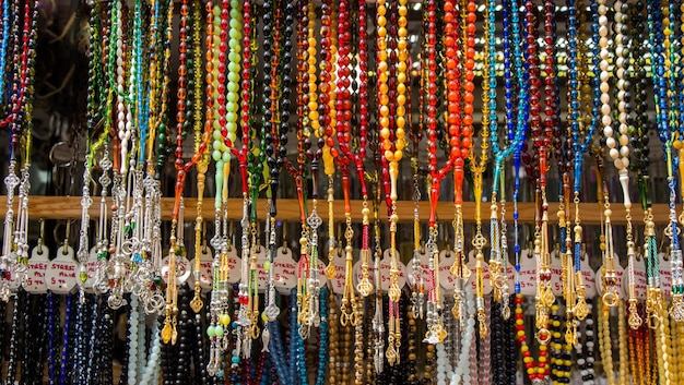 Set of praying beads of various color