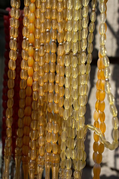 Set of praying beads of various colors