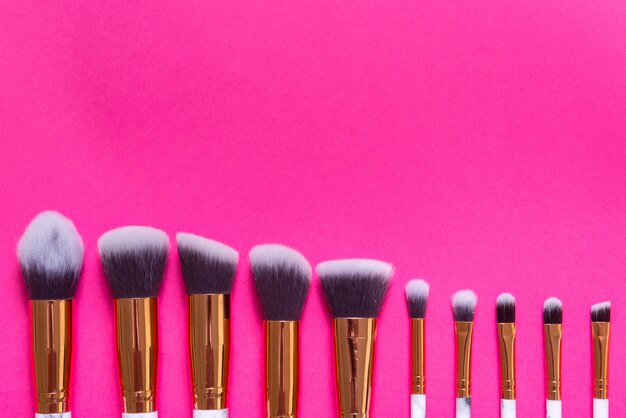 Set of Professional  Makeup Brushes