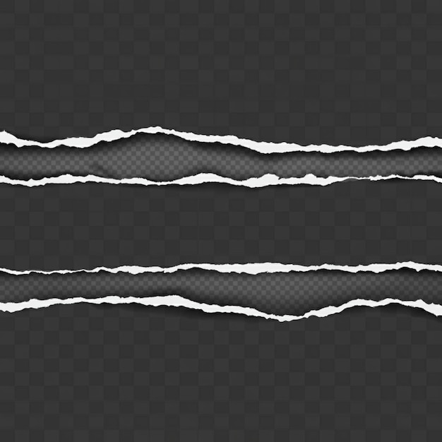 黒い背景の現実的な線のセット