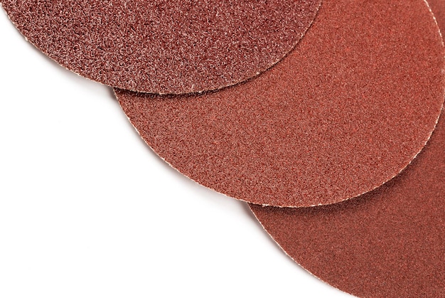 Set of sandpaper grit