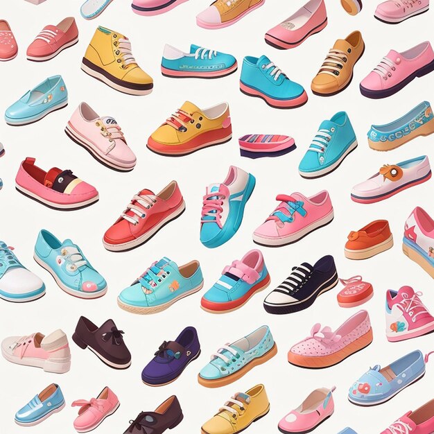 a set of shoe designs AI generated