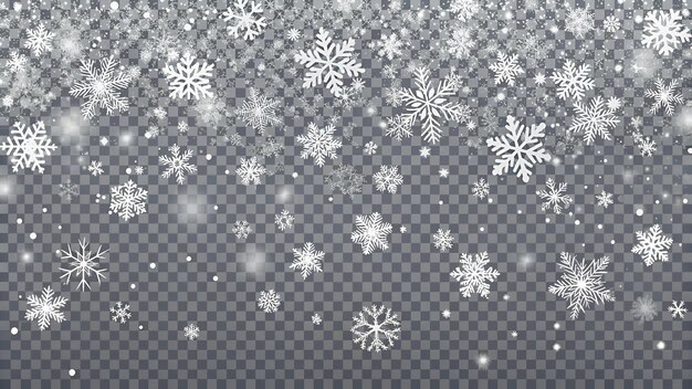 Photo a set of snowflakes with a pattern of white snowflakes