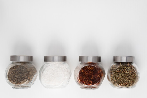 Set of spices on the table