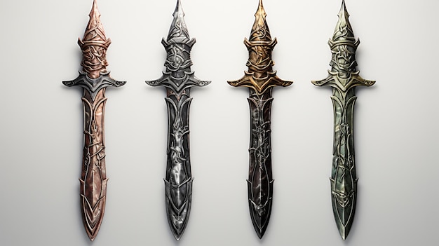 Set of swords background