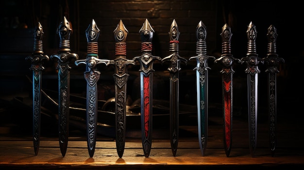 Photo set of swords