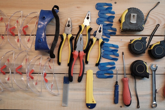 Set of tools background