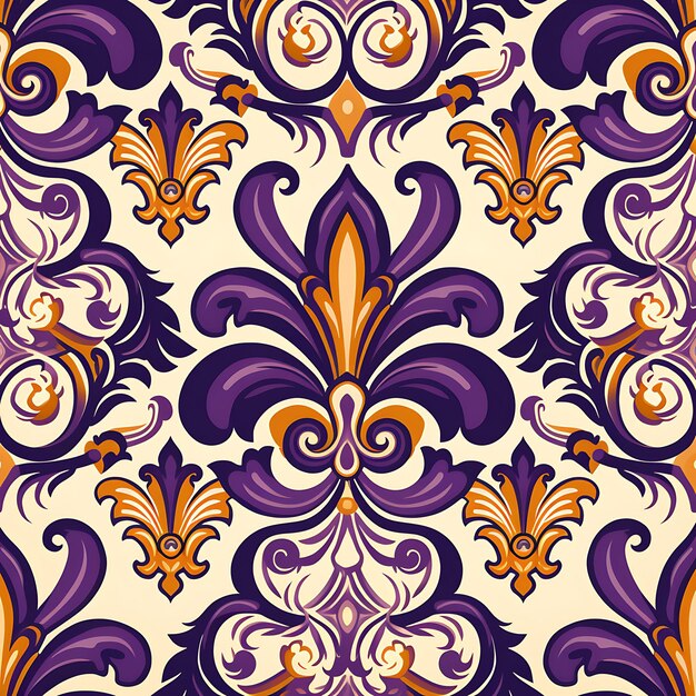 Set van Aristocratische Fleur De Lis Symmetrische patroonvorm Bloem D Clipart 2D Plat ontwerppatroon
